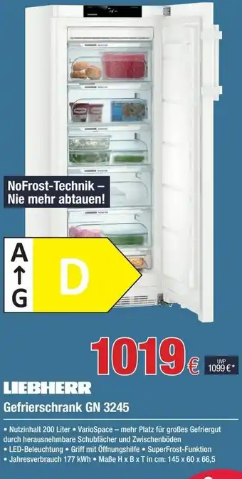 Electroplus Liebherr Gefrierschrank GN 3245 Angebot