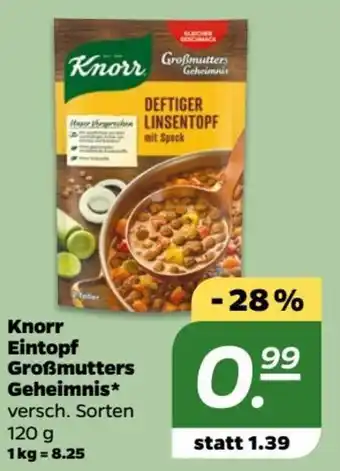 NETTO Knorr Eintopf GroBmutters Geheimnis 120 g Angebot