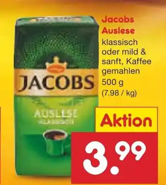 Netto Marken-Discount Jacobs Auslese 500g Angebot