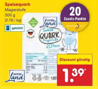 Netto Marken-Discount Gutes Land Speisequark 500 g Angebot