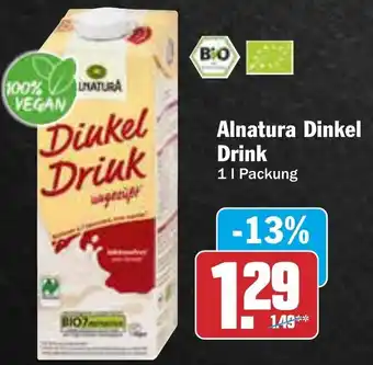 AEZ Alnatura Dinkel Drink 1 L Packung Angebot