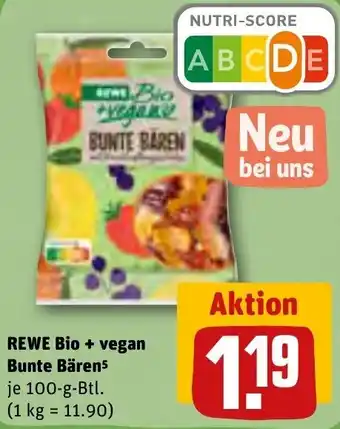 REWE REWE Bio + Vegan Bunte Bären 100 g Btl. Angebot