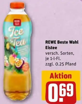 REWE REWE Beste Wahl Eistee 1 L-Fl. Angebot