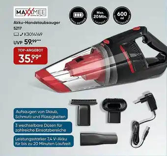 Galeria Maxxmee akku-handstaubsauger 5217 Angebot