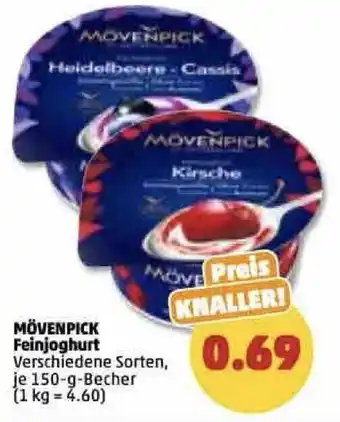 PENNY Mövenpick Feinjoghurt 150 g Becher Angebot