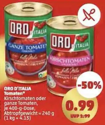 PENNY Oro d'Italia Tomaten 400 g Dose Angebot