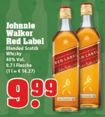 trinkgut Johnnie Walker Red Label Blended Scotch Whisky 0,7L Angebot