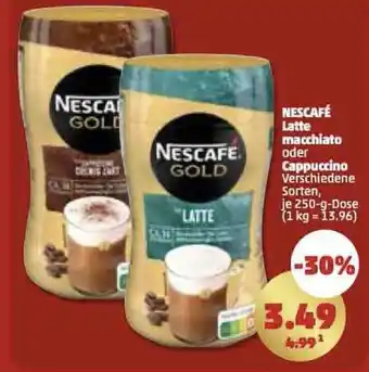 PENNY Nescafé Latte macchiato oder Cappuccino 250 g Dose Angebot