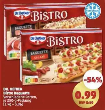 PENNY Dr. Oetker Bistro Baguette 250 g Packung Angebot