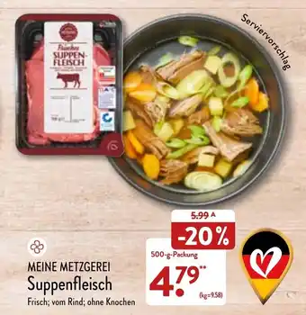 Aldi Nord Meine Metzgerei Suppenfleisch 500 g Packung Angebot