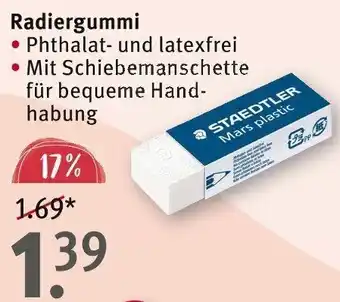 Rossmann Staedtler Radiergummi Angebot