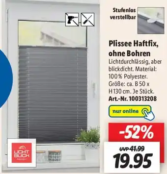 Lidl Licht Blick Plissee Haftfix, ohne Bohren Angebot