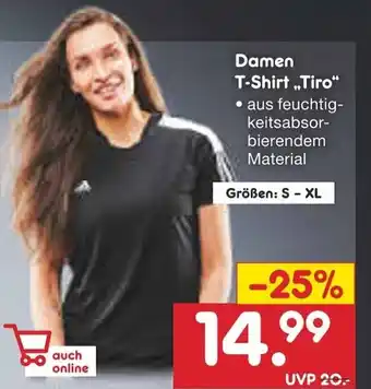 Netto Marken-Discount ADIDAS Damen T-Shirt Tiro, S-XL Angebot