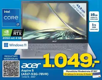 Euronics Berlet Acer Aspire 5 (A517-53G-78VR) Angebot