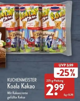 Aldi Nord Kuchenmeister Koala Kakao 225 g Packung Angebot