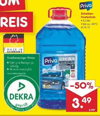 Netto Marken-Discount Priva Scheibenfrostschutz 5 L Angebot