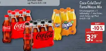 Aldi Nord Coca-Cola/Zero/Fanta/Mezzo Mix 6x0,33 L-Fl. Angebot