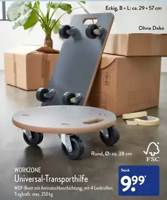 Aldi Nord Workzone Universal Transporthilfe Angebot