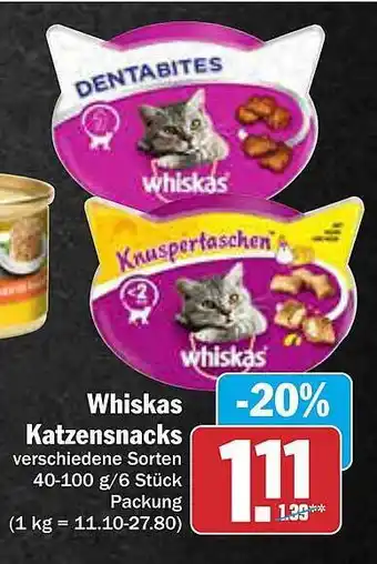 AEZ Whiskas katzensnacks Angebot