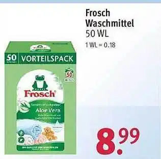 Rossmann Frosch waschmittel Angebot