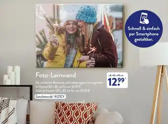 Aldi Nord Foto Leinwand x.B 60 x 40 cm Angebot