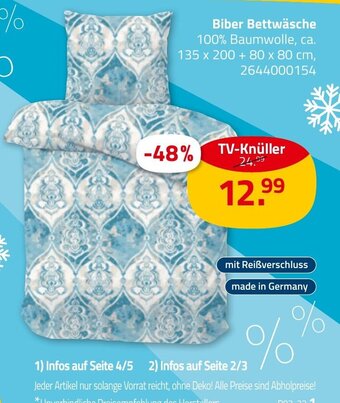 ROLLER Biber Bettwäsche Angebot