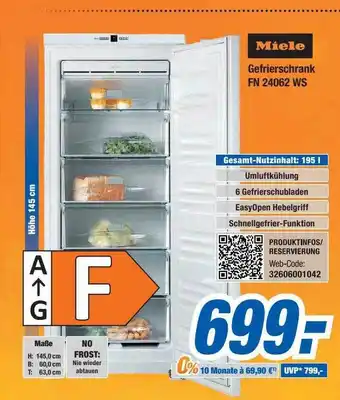 Expert Bening Miele gefrierschrank fn 24062 ws Angebot