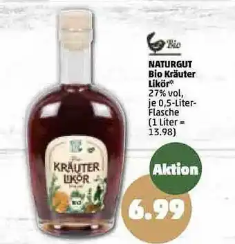 PENNY Naturgut bio kräuter likör Angebot