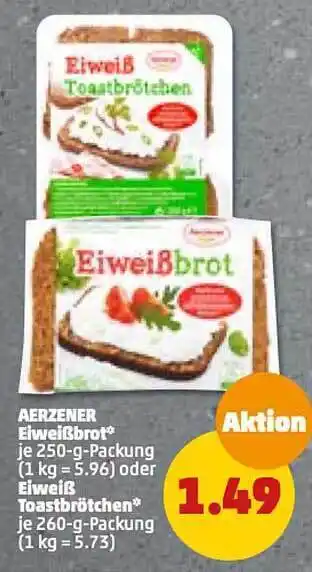 PENNY Aerzener eiweißbrot oder eiweiß toastbrötchen Angebot