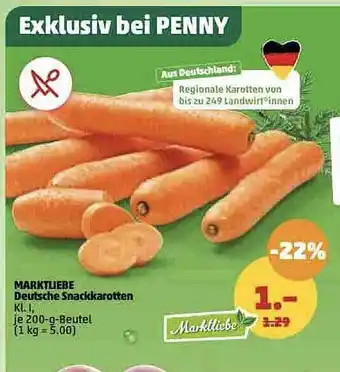 PENNY Marktliebe deutsche snackkarotten Angebot