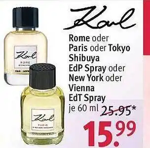 Rossmann Koul rome, paris, tokyo shibuya edp spray oder new york, vienna edt spray Angebot