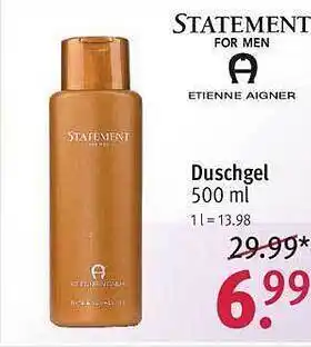 Rossmann Statement etienne aigner duschgel Angebot