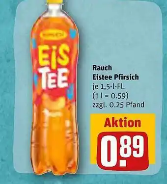 REWE Rauch eistee pfirsich Angebot