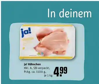 REWE Ja! hähnchen Angebot