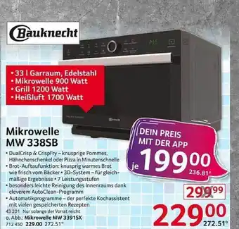 Selgros Bauknecht mikrowelle mw 338sb Angebot