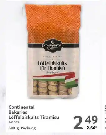 Selgros Continental bakeries löffelbiskuits tiramisu Angebot