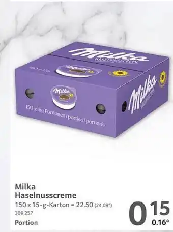 Selgros Milka haselnusscreme Angebot