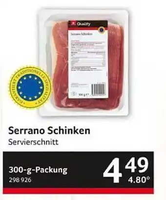 Selgros Serrano schinken Angebot