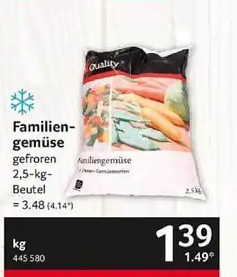 Selgros Familiengemüse Angebot