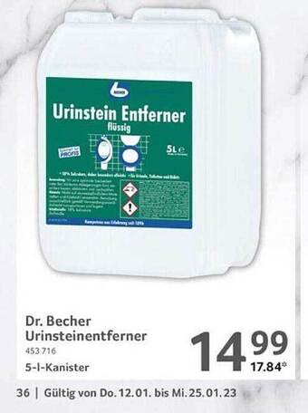 Selgros Dr. becher urinsteinentferner Angebot