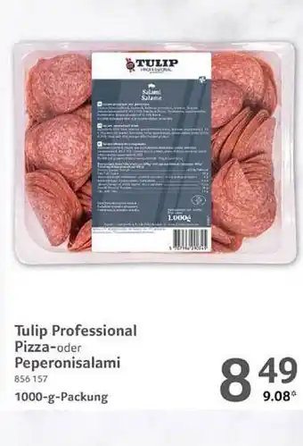 Selgros Tulip professional pizza- oder peperonisalami Angebot