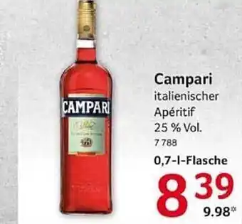 Selgros Campari italienischer apéritif Angebot