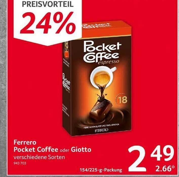 Ferrero pocket coffee oder giotto Angebot bei Selgros