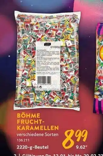Selgros Böhme frucht-karamellen Angebot