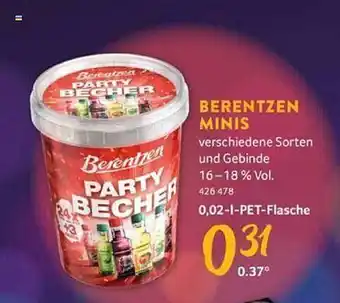 Selgros Berentzen minis Angebot