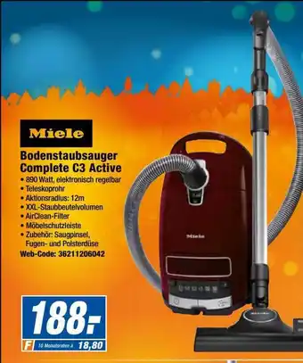 Expert Miele bodenstaubsauger complete c3 active Angebot