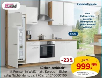 ROLLER Küchenleerblock** Angebot