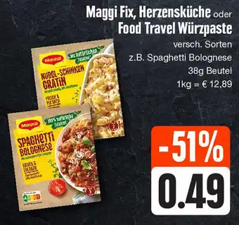 Edeka Maggi Fix, Herzensküche oder Food Travel Würzpaste 38g Beutel Angebot