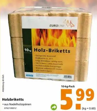 Globus Baumarkt Holzbriketts 10 kg Pack Angebot