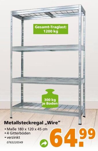 Globus Baumarkt Metallsteckregal Wire Angebot